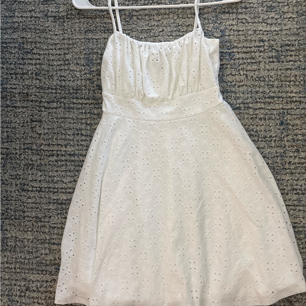 Windsor White Eyelet Spaghetti Strap Sundress